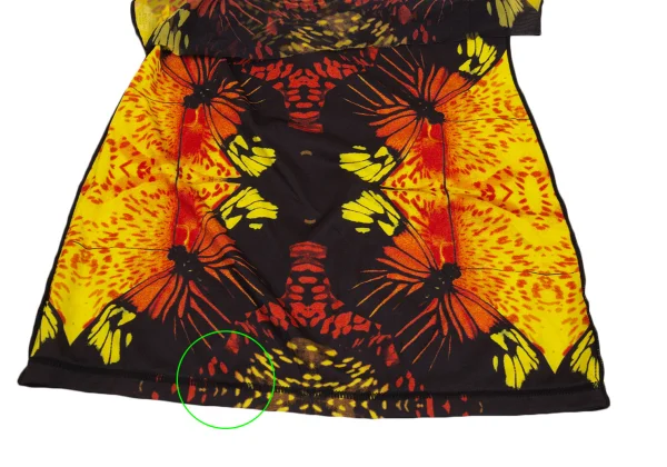 Jean Paul GAULTIER FEMME Butterfly Print Mesh Layered Top K-171393_009