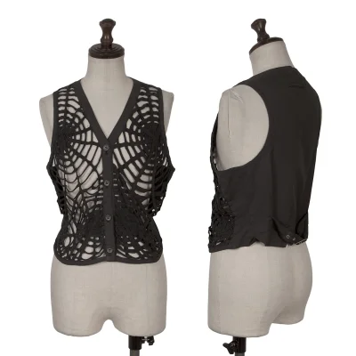 Jean Paul GAULTIER FEMME Front Spider Web Vest