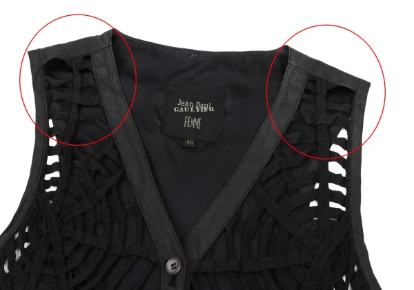 Jean Paul GAULTIER FEMME Front Spider Web Vest K-171394_003