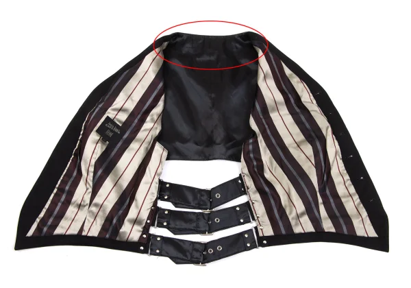Jean Paul GAULTIER FEMME Back Triple Belt Vest K-171395_008