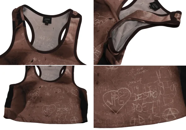 Jean Paul GAULTIER FEMME Drawing Print Tank Top & Skirt K-171404_004