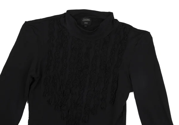 Jean Paul GAULTIER HOMME Front Frill Mock Neck Stretch T Shirt K-171405_002