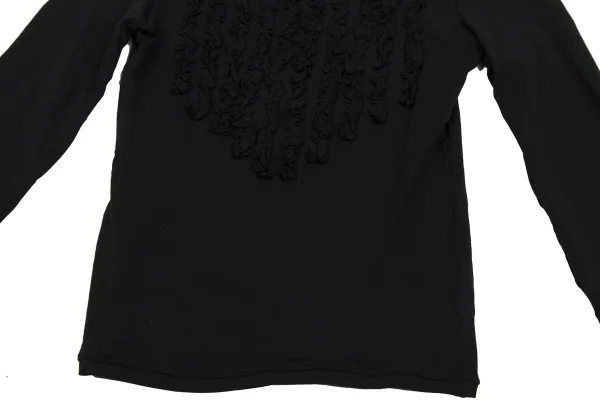 Jean Paul GAULTIER HOMME Front Frill Mock Neck Stretch T Shirt K-171405_007