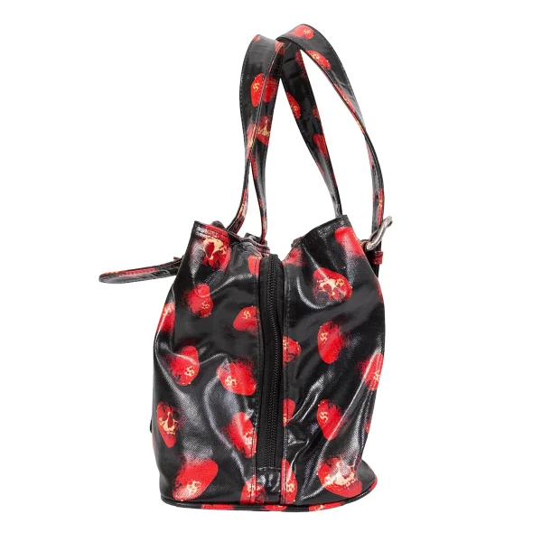 HYSTERIC GLAMOUR Skull Strawberry Printed Hand Bag K-171406_003