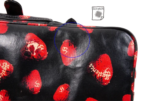 HYSTERIC GLAMOUR Skull Strawberry Printed Hand Bag K-171406_006