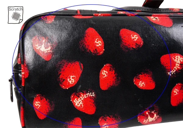 HYSTERIC GLAMOUR Skull Strawberry Printed Hand Bag K-171406_007
