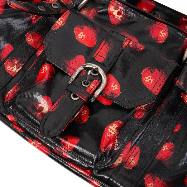 HYSTERIC GLAMOUR Skull Strawberry Printed Hand Bag K-171406_008