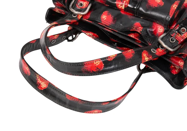 HYSTERIC GLAMOUR Skull Strawberry Printed Hand Bag K-171406_010