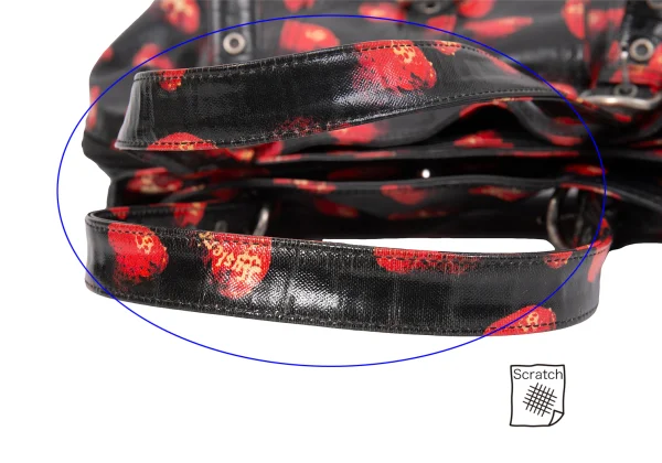 HYSTERIC GLAMOUR Skull Strawberry Printed Hand Bag K-171406_011