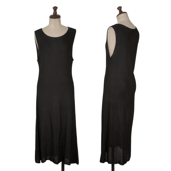 ANTEPRIMA Rayon Mesh Sleeveless Dress Black M K-171407_001