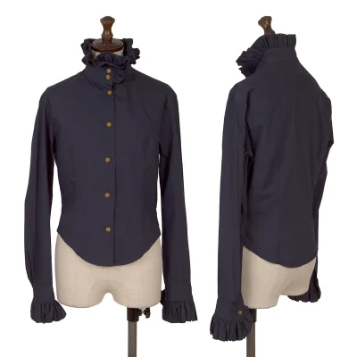 Vivienne Westwood Cotton Frill Neck Blouse