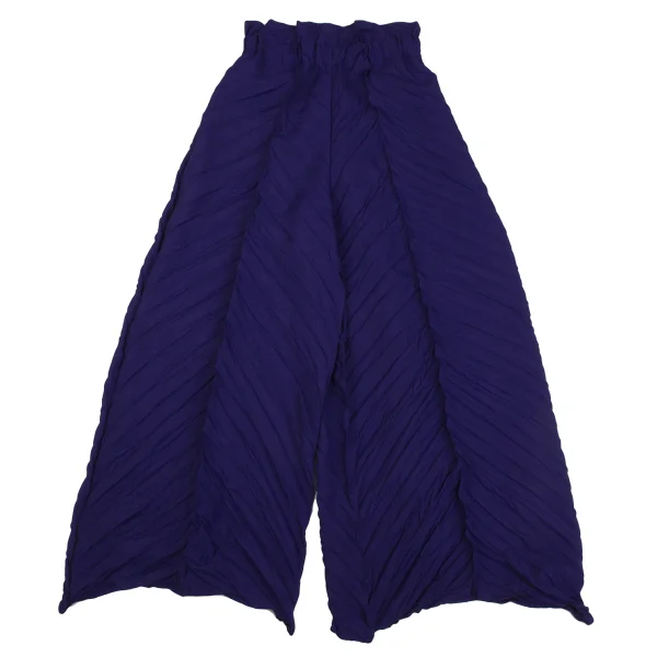 ISSEY MIYAKE Twist Pleated Wide Pants Purple 2 K-171414_001
