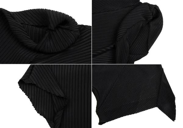 イッセイミヤケISSEY MIYAKE フォールドプリーツセットアップ 黒2 K-171418_006
