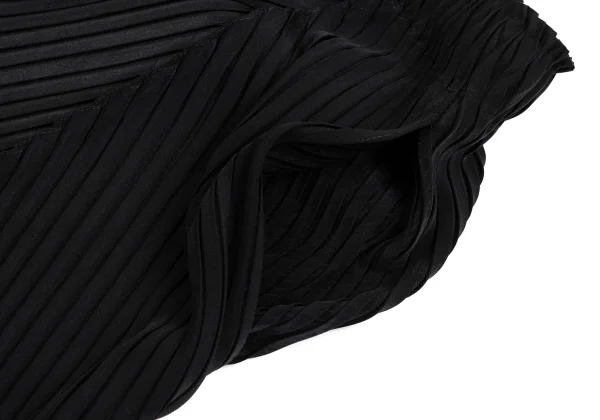イッセイミヤケISSEY MIYAKE フォールドプリーツセットアップ 黒2 K-171418_013