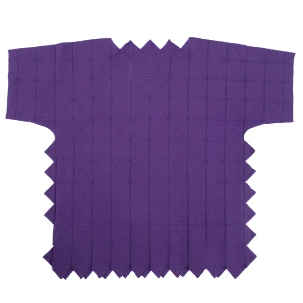 PLEATS PLEASE A-POC Geometric Jagged Cutting Short Sleeves T-shirt K-171419_009