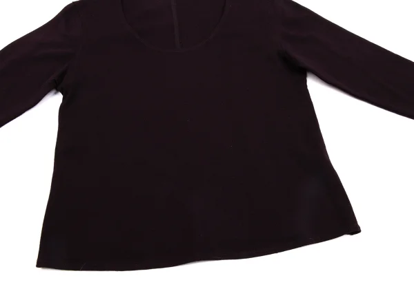 JURGEN LEHL Wool Outseam Crew Neck Knit Top K-171425_009