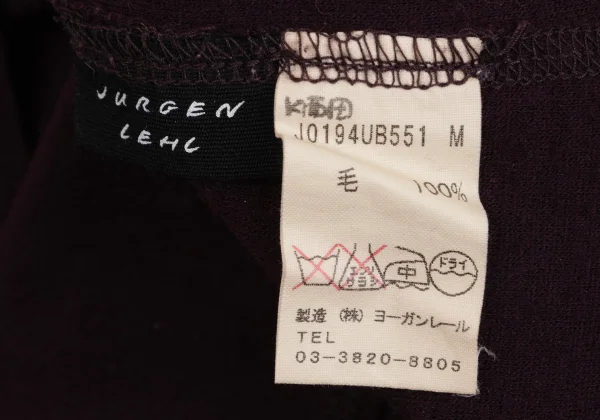 JURGEN LEHL Wool Outseam Crew Neck Knit Top K-171425_015
