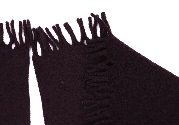 JURGEN LEHL Wool Fringe Knit Poncho K-171426_004