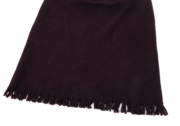 JURGEN LEHL Wool Fringe Knit Poncho & Skirt K-171428_012
