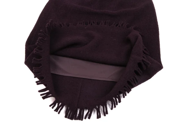 JURGEN LEHL Wool Fringe Knit Poncho & Skirt K-171428_014