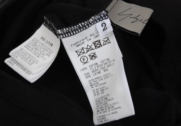 Yohji Yamamoto FEMME Hem Logo Embroidery T-shirt K-171431_014