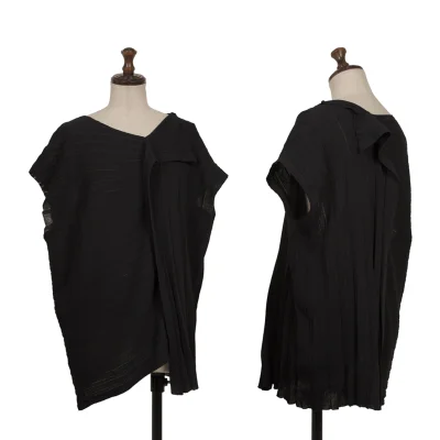 Yohji Yamamoto FEMME Pleats Sleeveless Knit Top