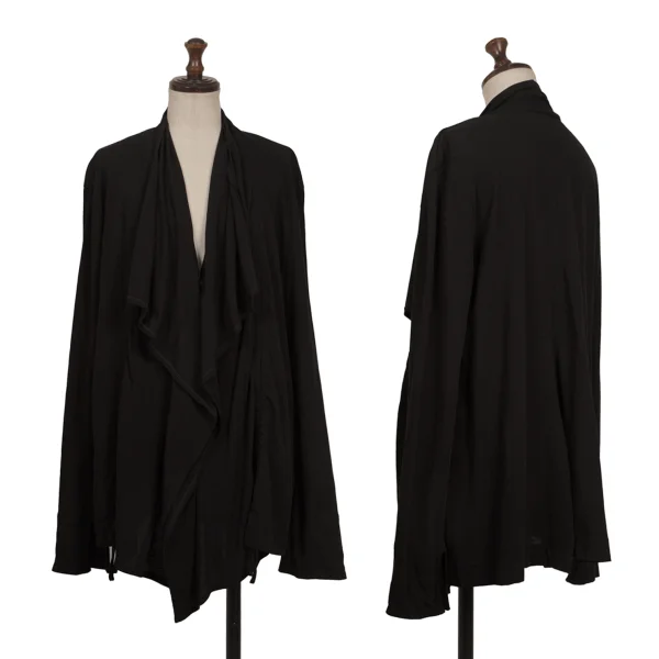 Yohji Yamamoto FEMME Draped Cardigan Black 2 K-171433_001