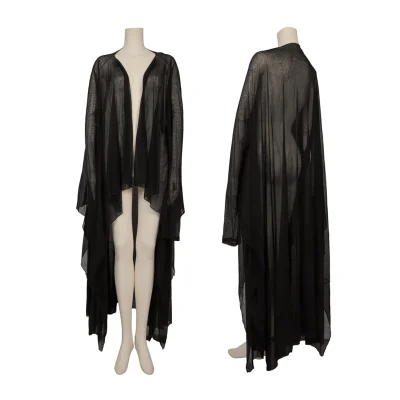 Yohji Yamamoto FEMME Sheer Drape Long Cardigan