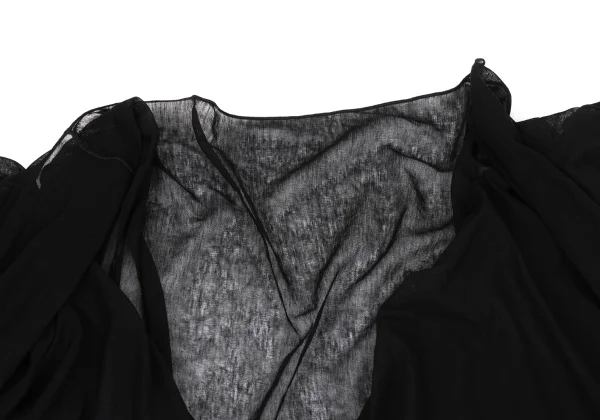 Yohji Yamamoto FEMME Sheer Drape Long Cardigan K-171435_004