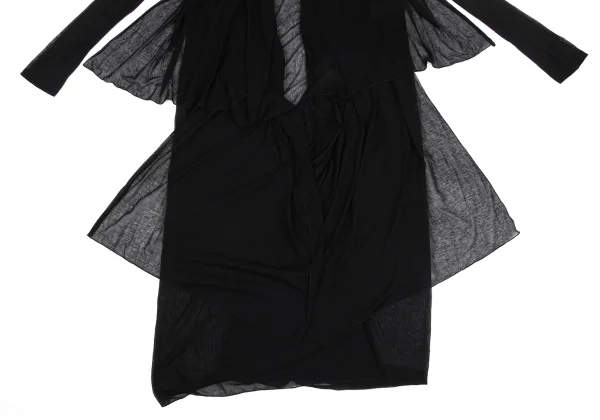 Yohji Yamamoto FEMME Sheer Drape Long Cardigan K-171435_008