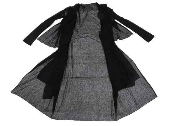 Yohji Yamamoto FEMME Sheer Drape Long Cardigan K-171435_009