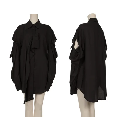 Yohji Yamamoto FEMME Cutting Sleeve Blouse