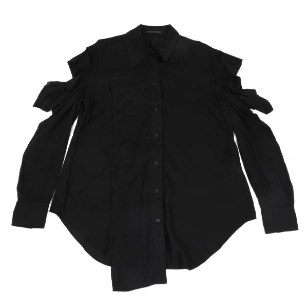 Yohji Yamamoto FEMME Cutting Sleeve Blouse K-171436_002