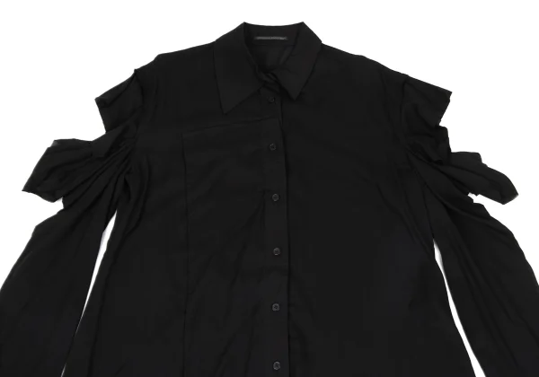 Yohji Yamamoto FEMME Cutting Sleeve Blouse K-171436_003