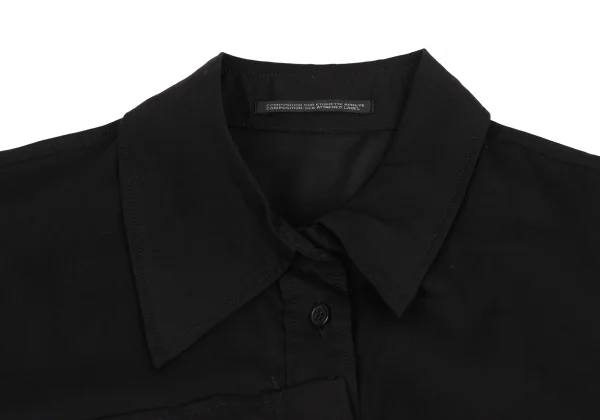 Yohji Yamamoto FEMME Cutting Sleeve Blouse K-171436_004