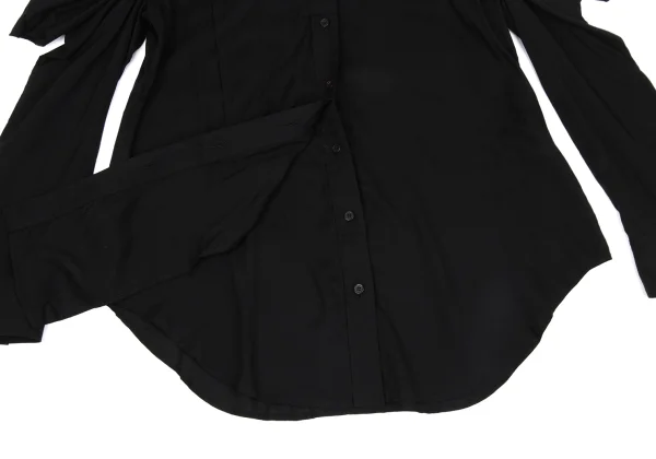Yohji Yamamoto FEMME Cutting Sleeve Blouse K-171436_011