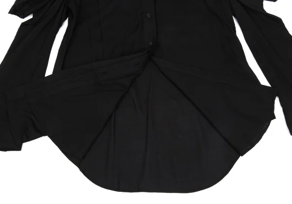 Yohji Yamamoto FEMME Cutting Sleeve Blouse K-171436_013