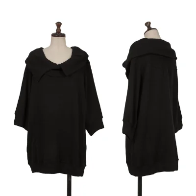 Yohji Yamamoto FEMME Wool Neck Design Short Sleeve Knit