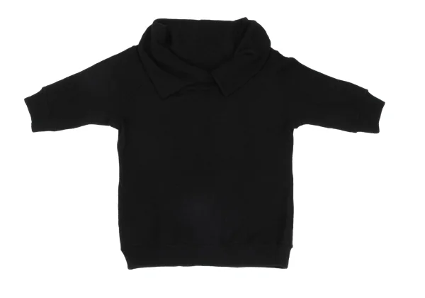 Yohji Yamamoto FEMME Wool Neck Design Short Sleeve Knit K-171438_002