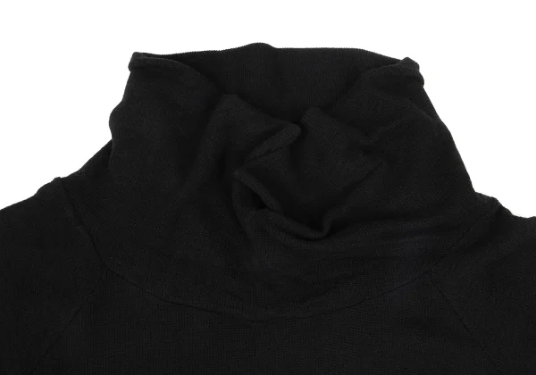 Yohji Yamamoto FEMME Wool Neck Design Short Sleeve Knit K-171438_005