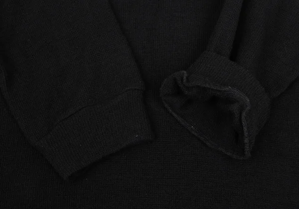 Yohji Yamamoto FEMME Wool Neck Design Short Sleeve Knit K-171438_007