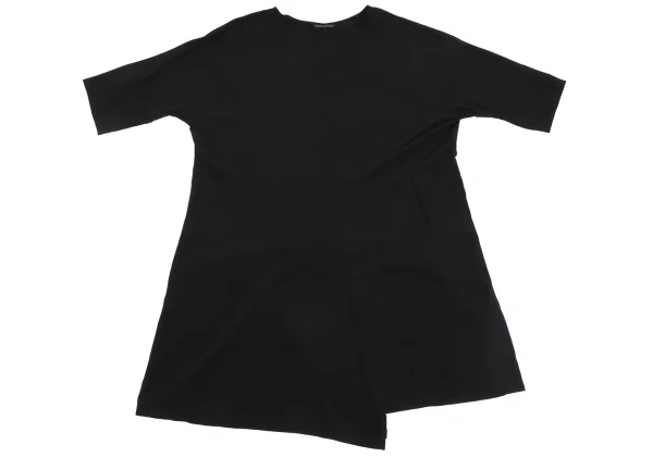Yohji Yamamoto FEMME Crepe de Chine Short Sleeve Dress K-171439_002