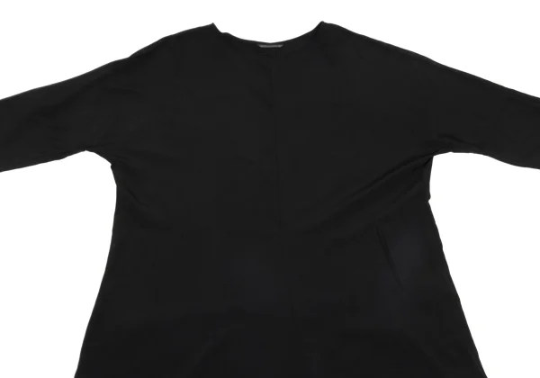 Yohji Yamamoto FEMME Crepe de Chine Short Sleeve Dress K-171439_003