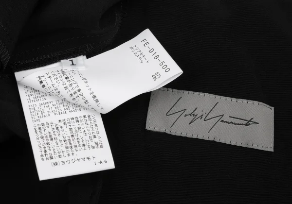 Yohji Yamamoto FEMME Crepe de Chine Short Sleeve Dress K-171439_014