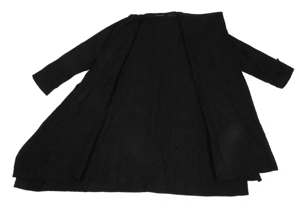 Yohji Yamamoto FEMME Cotton Embroidery Wrap Design Shirt Dress K-171440_014