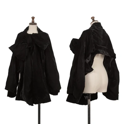 Yohji Yamamoto FEMME Stole Design Velvet Jacket