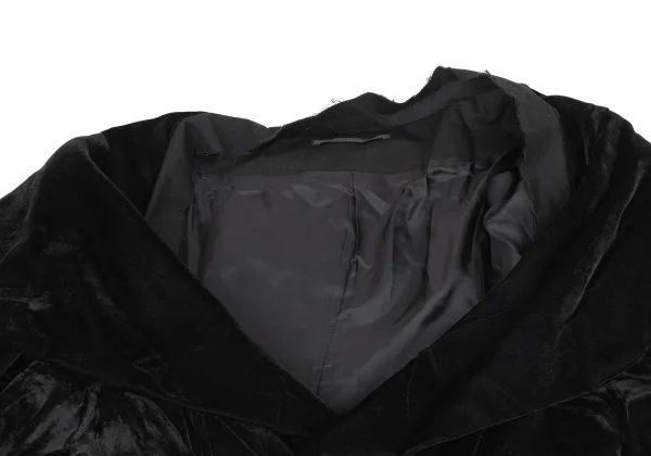 Yohji Yamamoto FEMME Stole Design Velvet Jacket K-171443_004