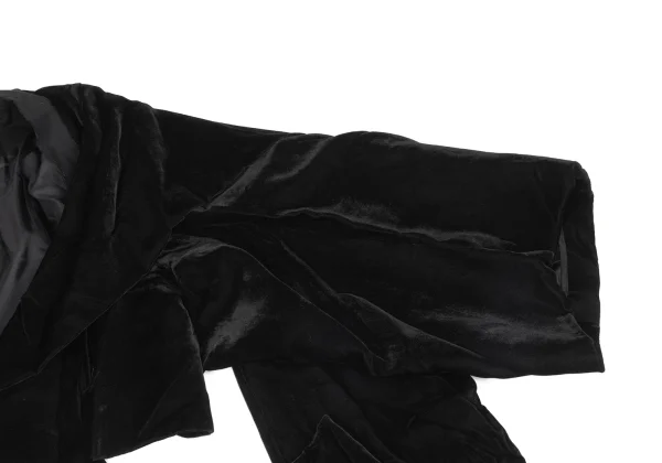 Yohji Yamamoto FEMME Stole Design Velvet Jacket K-171443_005