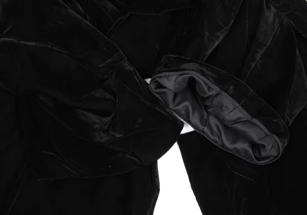 Yohji Yamamoto FEMME Stole Design Velvet Jacket K-171443_006