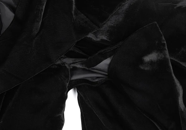 Yohji Yamamoto FEMME Stole Design Velvet Jacket K-171443_007